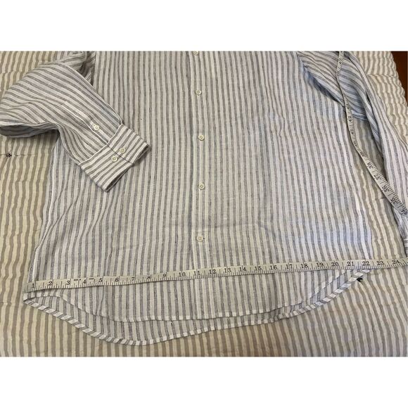 COS MENS LINEN STRIPED SHIRT - Picture 14 of 15
